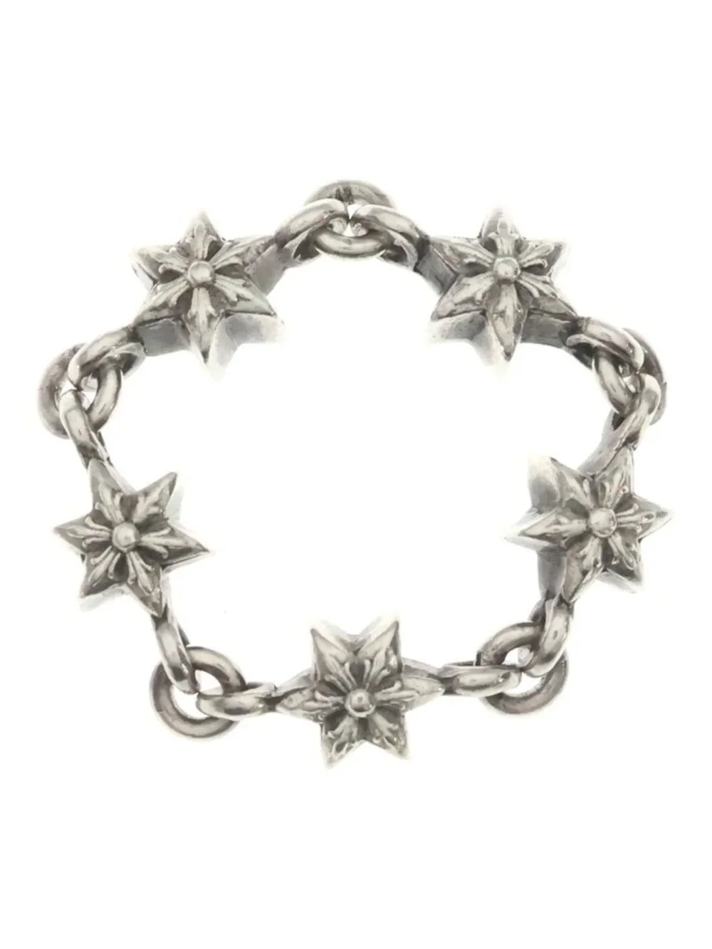 Chrome Hearts Chain Tny Star Thai Nice Ring Silver